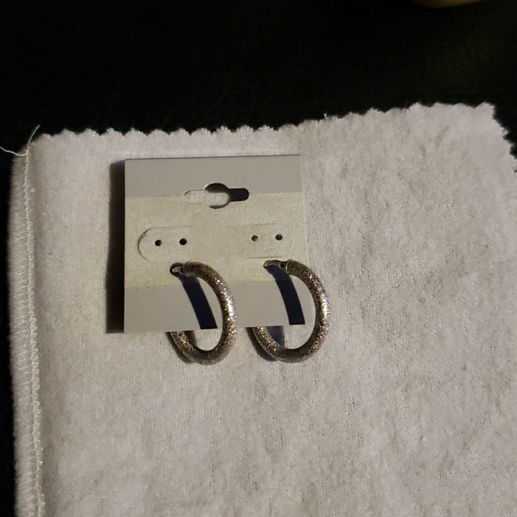 Jewelry - 14K white gold hoop earrings